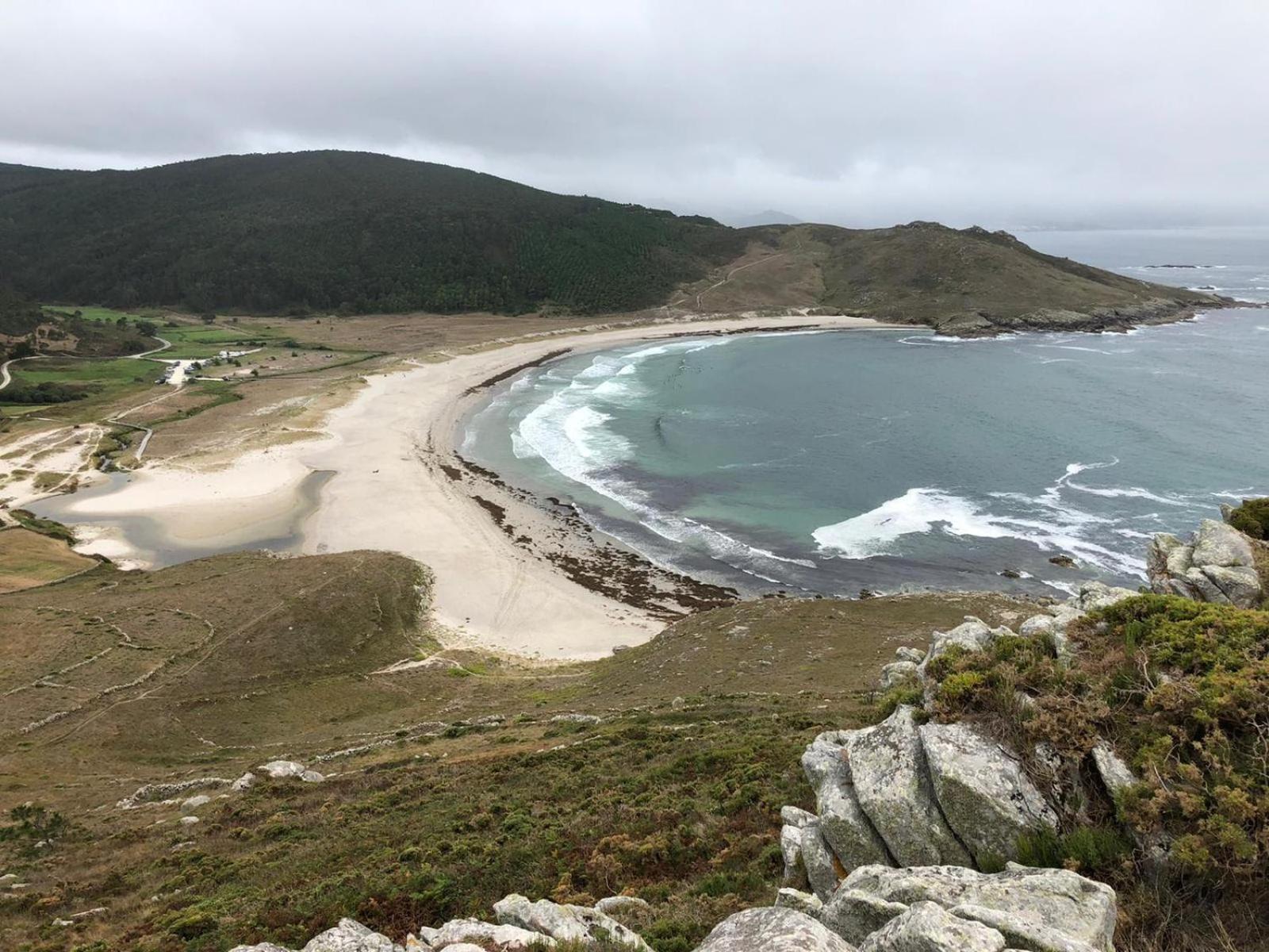 Casa A Pracina, Playa De Soesto Villa Laxe Luaran gambar